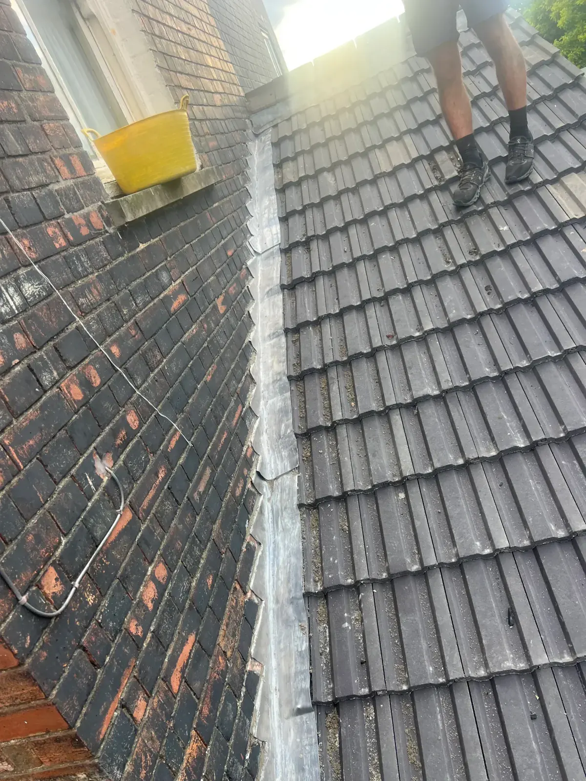 lead valley tiled roof