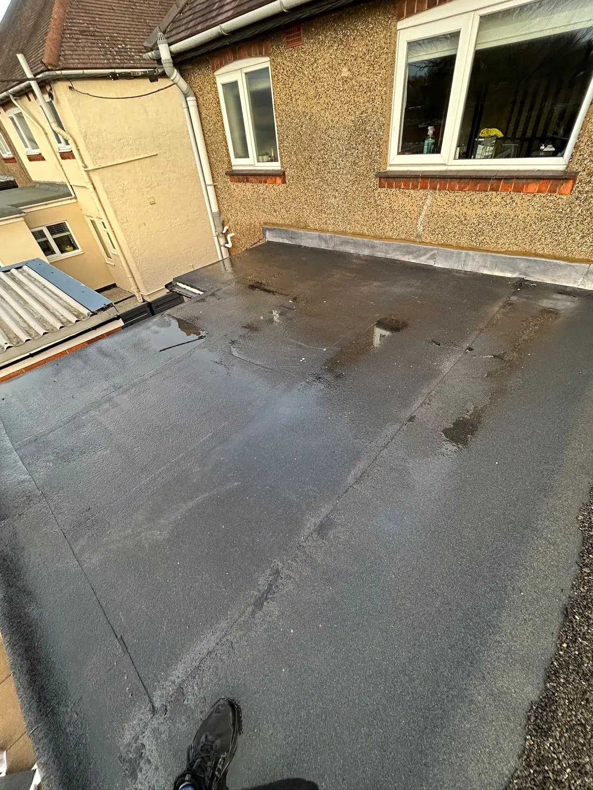 New covering on a flat roof extension by DJW Roofing & Leadwork