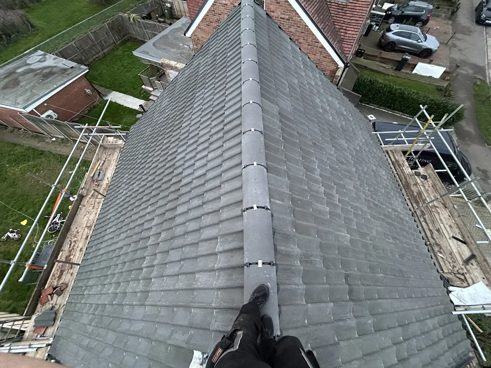 New grey tiled roof replacement ely